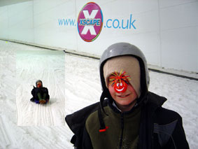 Inside the snowdome